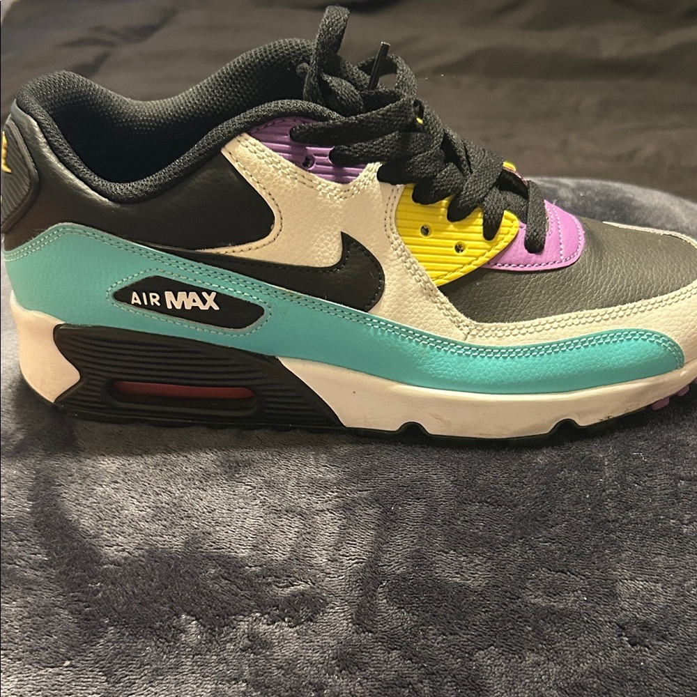Nike Air Max Sneakers - Black, Purple, Yellow, Teal